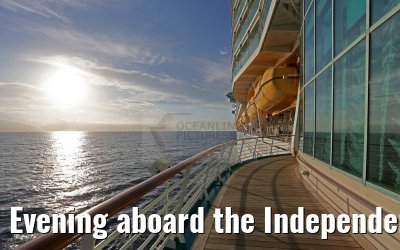 Evening aboard the Independence of the Seas