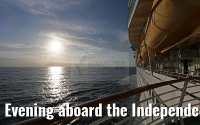 Evening aboard the Independence of the Seas