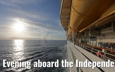 Evening aboard the Independence of the Seas