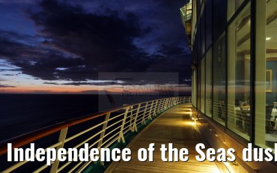 Independence of the Seas dusk