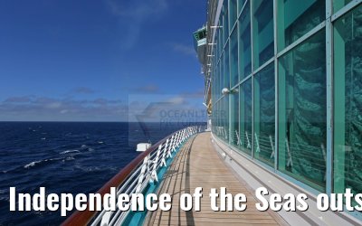 Independence of the Seas outside Promenade