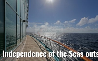 Independence of the Seas outside Promenade