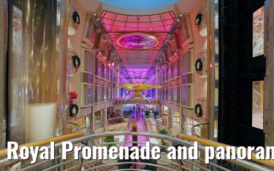 Royal Promenade and panoramic lifts Independence of the Seas