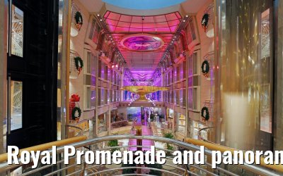 Royal Promenade and panoramic lifts Independence of the Seas