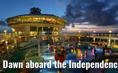 Dawn aboard the Independence of the Seas