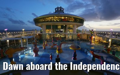 Dawn aboard the Independence of the Seas