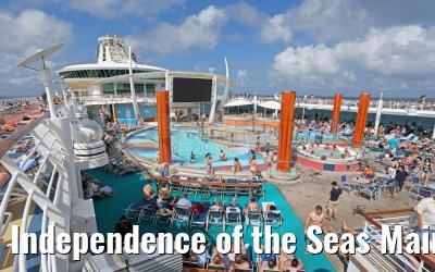 Independence of the Seas Main Pool, Sport Pool, Sun Decks