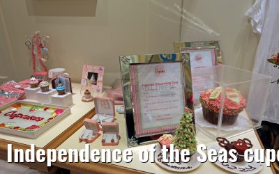Independence of the Seas cupcake Cupboard price list