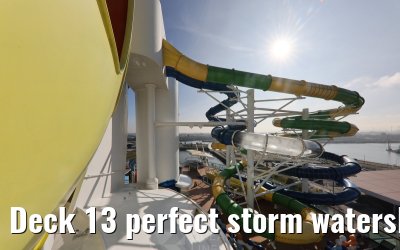 Deck 13 perfect storm waterslides