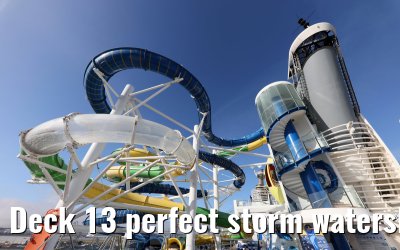Deck 13 perfect storm waterslides