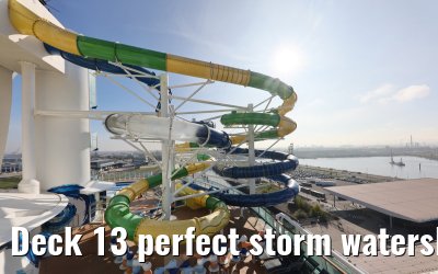 Deck 13 perfect storm waterslides