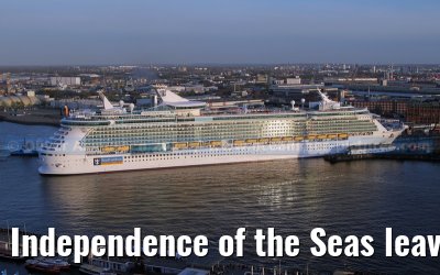 Independence of the Seas leaves the shipyard Blohm + Voss in Hamburg