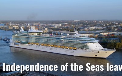 Independence of the Seas leaves the shipyard Blohm + Voss in Hamburg