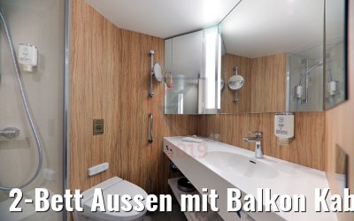 2-Bett Aussen mit Balkon Kabine 5500 Orion-Deck Badblick 2-Bett Aussen mit Balkon Kabine 5500 Orion-Deck Badblick