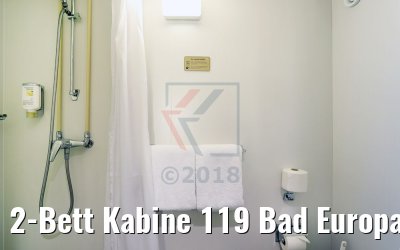2-Bett Kabine 119 Bad Europadeck MS Sofia 2-Bett Kabine 119 Bad Europadeck MS Sofia