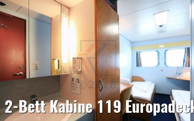 2-Bett Kabine 119 Europadeck MS Sofia 2-Bett Kabine 119 Europadeck MS Sofia