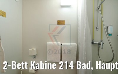 2-Bett Kabine 214 Bad, Hauptdeck MS Sofia 2-Bett Kabine 214 Bad, Hauptdeck MS Sofia