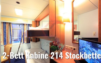 2-Bett Kabine 214 Stockbetten Hauptdeck MS Sofia 2-Bett Kabine 214 Stockbetten Hauptdeck MS Sofia