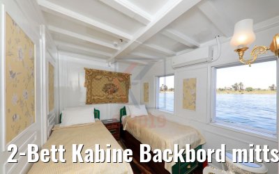 2-Bett Kabine Backbord mittschiffs Dahabiya Abundance 2-Bett Kabine Backbord mittschiffs Dahabiya Abundance