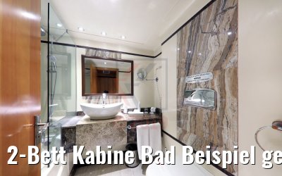 2-Bett Kabine Bad Beispiel getrennte Betten MS Blue Shadow 2-Bett Kabine Bad Beispiel getrennte Betten MS Blue Shadow