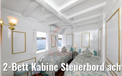 2-Bett Kabine Steuerbord achtern Dahabiya Abundance 2-Bett Kabine Steuerbord achtern Dahabiya Abundance