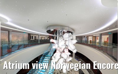 Atrium view Norwegian Encore Atrium view Norwegian Encore