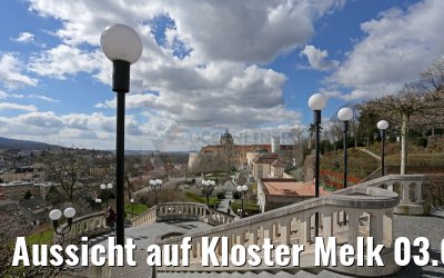 Aussicht auf Kloster Melk 03.04.2015 Aussicht auf Kloster Melk 03.04.2015