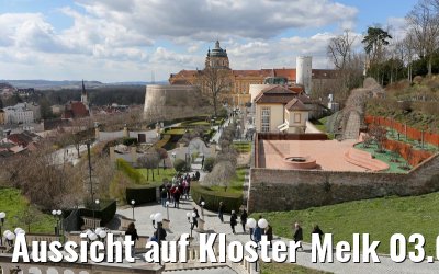 Aussicht auf Kloster Melk 03.04.2015 Aussicht auf Kloster Melk 03.04.2015