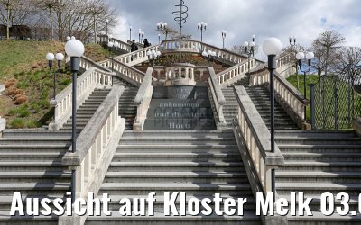 Aussicht auf Kloster Melk 03.04.2015 Aussicht auf Kloster Melk 03.04.2015