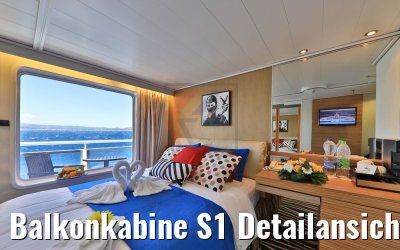 Balkonkabine S1 Detailansicht Balkonkabine S1 Detailansicht