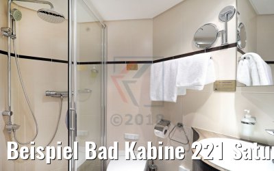 Beispiel Bad Kabine 221 Saturndeck mit franz. Balkon MS Ariana Beispiel Bad Kabine 221 Saturndeck mit franz. Balkon MS Ariana
