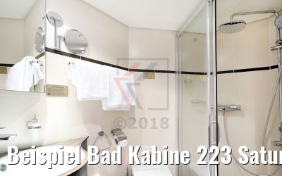 Beispiel Bad Kabine 223 Saturndeck mit franz. Balkon MS Ariana Beispiel Bad Kabine 223 Saturndeck mit franz. Balkon MS Ariana
