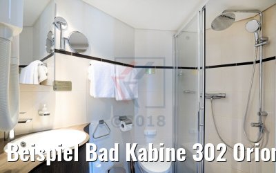Beispiel Bad Kabine 302 Oriondeck mit franz. Balkon MS Ariana Beispiel Bad Kabine 302 Oriondeck mit franz. Balkon MS Ariana