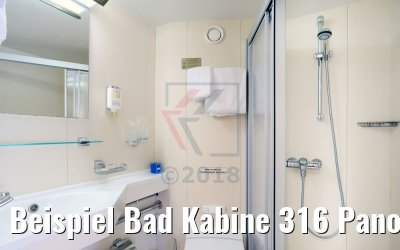 Beispiel Bad Kabine 316 Panoramadeck Doppelbett MS Rousse Prestige Beispiel Bad Kabine 316 Panoramadeck Doppelbett MS Rousse Prestige