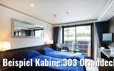 Beispiel Kabine 303 Oriondeck mit franz. Balkon MS Ariana Beispiel Kabine 303 Oriondeck mit franz. Balkon MS Ariana