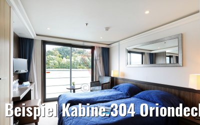 Beispiel Kabine 304 Oriondeck mit franz. Balkon MS Ariana Beispiel Kabine 304 Oriondeck mit franz. Balkon MS Ariana