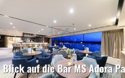 Blick auf die Bar MS Adora Panorama Lounge Blick auf die Bar MS Adora Panorama Lounge