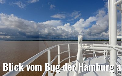 Blick vom Bug der Hamburg auf den Amazonas 06.01.2015 Blick vom Bug der Hamburg auf den Amazonas 06.01.2015
