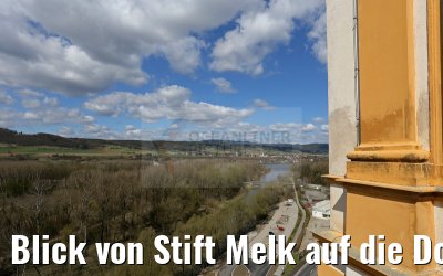 Blick von Stift Melk auf die Donau 03.04.2015 Blick von Stift Melk auf die Donau 03.04.2015