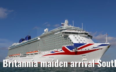 Britannia maiden arrival Southampton 06.03.2015 Britannia maiden arrival Southampton 06.03.2015
