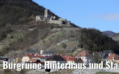 Burgruine Hinterhaus und Stadt Spitz an der Donau 03.04.2015 Burgruine Hinterhaus und Stadt Spitz an der Donau 03.04.2015