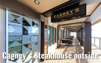 Cagney´s Steakhouse outside area Norwegian Encore Cagney´s Steakhouse outside area Norwegian Encore