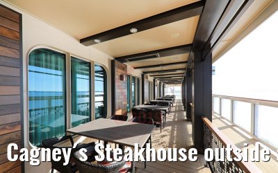 Cagney´s Steakhouse outside area Norwegian Encore Cagney´s Steakhouse outside area Norwegian Encore