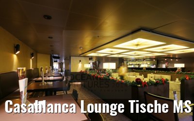 Casablanca Lounge Tische MS Artania 09.12.2014 Casablanca Lounge Tische MS Artania 09.12.2014