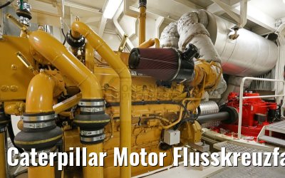 Caterpillar Motor Flusskreuzfahrtschiff MS Ariana im Maschinenraum Caterpillar Motor Flusskreuzfahrtschiff MS Ariana im Maschinenraum
