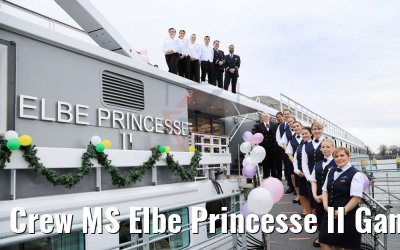 Crew MS Elbe Princesse II Gangway Crew MS Elbe Princesse II Gangway