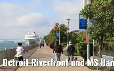 Detroit Riverfront und MS Hamburg 06.10.2019 Detroit Riverfront und MS Hamburg 06.10.2019