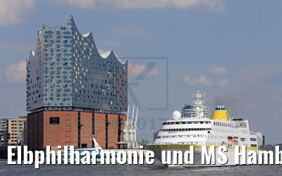 Elbphilharmonie und MS Hamburg in Hamburg 14.05.2017 Elbphilharmonie und MS Hamburg in Hamburg 14.05.2017
