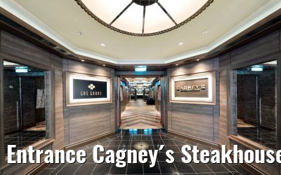 Entrance Cagney´s Steakhouse and Los Lobos Restaurant Norwegian Encore Entrance Cagney´s Steakhouse and Los Lobos Restaurant Norwegian Encore