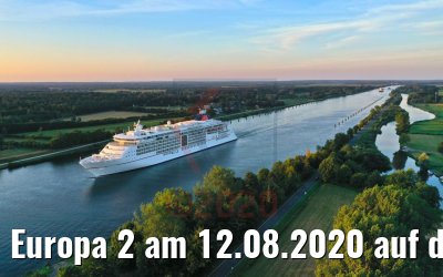 Europa 2 am 12.08.2020 auf dem Nord-Ostsee-Kanal Europa 2 am 12.08.2020 auf dem Nord-Ostsee-Kanal